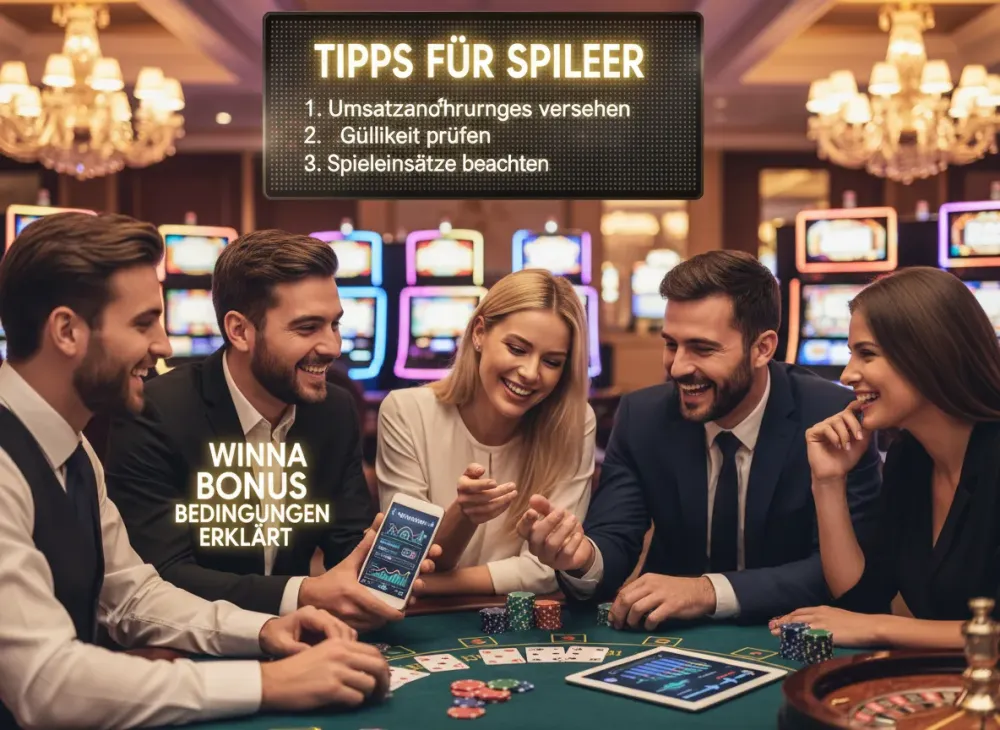Winna bonus Bedingungen erklärt und Tipps für Spieler